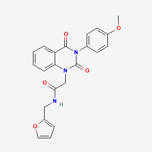 N-(2-furylmethyl)-2-[3-(4-methoxyphenyl)-2,4-dioxo-3,4-dihydroquinazolin-1(2H)-yl]acetamide