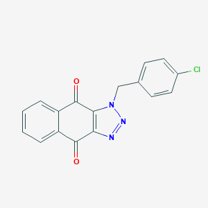 molecular formula C17H10ClN3O2 B289531 1-(4-chlorobenzyl)-1H-naphtho[2,3-d][1,2,3]triazole-4,9-dione 