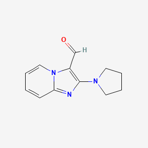 molecular formula C12H13N3O B2895310 2-Pyrrolidin-1-ylimidazo[1,2-a]pyridine-3-carbaldehyde CAS No. 790263-72-8