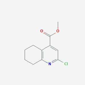 molecular formula C11H12ClNO2 B2895316 2-氯-5,6,7,8-四氢喹啉-4-甲酸甲酯 CAS No. 209330-14-3