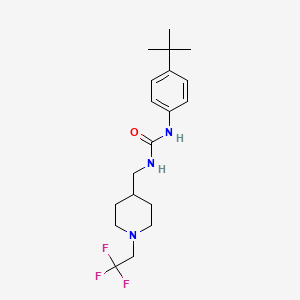 1-(4-Tert-butylphenyl)-3-[[1-(2,2,2-trifluoroethyl)piperidin-4-yl]methyl]urea