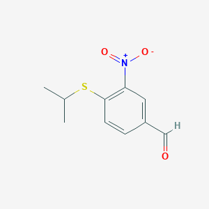 4-(Isopropylsulfanyl)-3-nitrobenzenecarbaldehyde