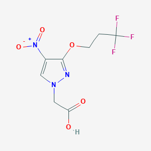 [4-nitro-3-(3,3,3-trifluoropropoxy)-1H-pyrazol-1-yl]acetic acid