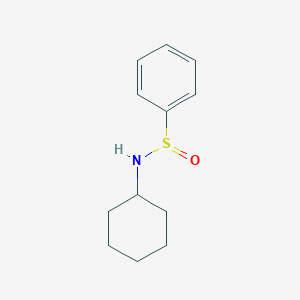 molecular formula C12H17NOS B2895351 N-cyclohexylbenzenesulfinamide CAS No. 35810-04-9