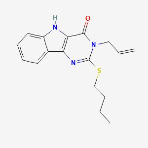 2-butylsulfanyl-3-prop-2-enyl-5H-pyrimido[5,4-b]indol-4-one