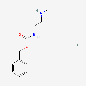molecular formula C11H17ClN2O2 B2895358 1-Cbz-Amino-2-methylaminoethane hydrochloride CAS No. 277328-34-4
