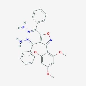 [4-Benzohydrazonoyl-3-(2,4,6-trimethoxyphenyl)-5-isoxazolyl](phenyl)methanone hydrazone