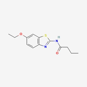 molecular formula C13H16N2O2S B2895370 N-(6-ethoxy-1,3-benzothiazol-2-yl)butanamide CAS No. 15850-85-8