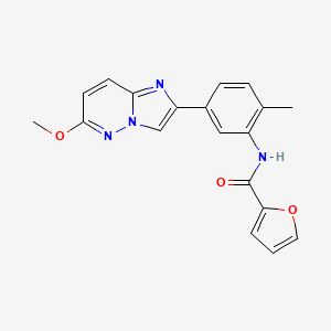 molecular formula C19H16N4O3 B2895372 N-(5-(6-methoxyimidazo[1,2-b]pyridazin-2-yl)-2-methylphenyl)furan-2-carboxamide CAS No. 946217-14-7