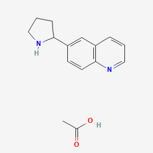 6-(Pyrrolidin-2-yl)quinoline acetate