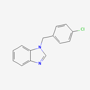 1-[(4-Chlorophenyl)methyl]benzimidazole