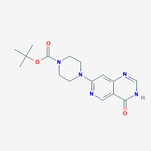 Tert-butyl 4-(4-oxo-3H-pyrido[4,3-d]pyrimidin-7-yl)piperazine-1-carboxylate