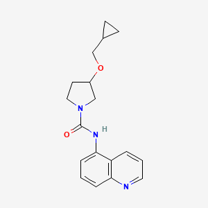 3-(cyclopropylmethoxy)-N-(quinolin-5-yl)pyrrolidine-1-carboxamide