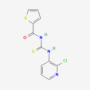 molecular formula C11H8ClN3OS2 B2895389 1-(2-CHLOROPYRIDIN-3-YL)-3-(THIOPHENE-2-CARBONYL)THIOUREA CAS No. 866014-56-4