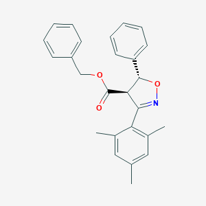 molecular formula C26H25NO3 B289539 Benzyl 3-mesityl-5-phenyl-4,5-dihydro-4-isoxazolecarboxylate 