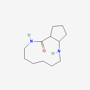 molecular formula C12H22N2O B2895399 Tetradecahydrocyclopenta[b]1,5-diazacycloundecan-9-one CAS No. 2031258-85-0