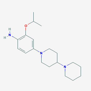 molecular formula C19H31N3O B2895409 4-([1,4'-Bipiperidin]-1'-YL)-2-isopropoxyaniline CAS No. 1089279-20-8