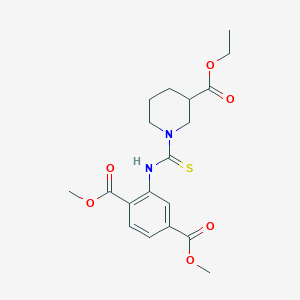 Dimethyl 2-({[3-(ethoxycarbonyl)piperidin-1-yl]carbonothioyl}amino)terephthalate