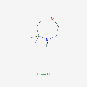 5,5-Dimethyl-1,4-oxazepane;hydrochloride
