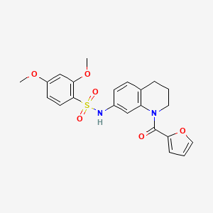 N-(1-(furan-2-carbonyl)-1,2,3,4-tetrahydroquinolin-7-yl)-2,4-dimethoxybenzenesulfonamide
