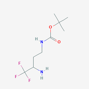 tert-butyl N-(3-amino-4,4,4-trifluorobutyl)carbamate