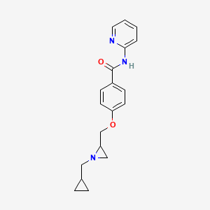 4-[[1-(Cyclopropylmethyl)aziridin-2-yl]methoxy]-N-pyridin-2-ylbenzamide