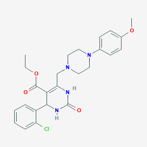 Ethyl 4-(2-chlorophenyl)-6-{[4-(4-methoxyphenyl)piperazin-1-yl]methyl}-2-oxo-1,2,3,4-tetrahydropyrimidine-5-carboxylate