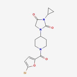 1-[1-(5-Bromofuran-2-carbonyl)piperidin-4-yl]-3-cyclopropylimidazolidine-2,4-dione