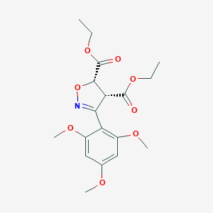 molecular formula C18H23NO8 B289544 Diethyl 3-(2,4,6-trimethoxyphenyl)-4,5-dihydro-4,5-isoxazoledicarboxylate 