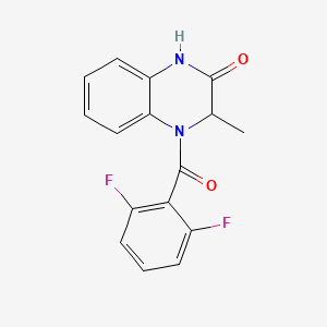 4-(2,6-difluorobenzoyl)-3-methyl-3,4-dihydro-2(1H)-quinoxalinone