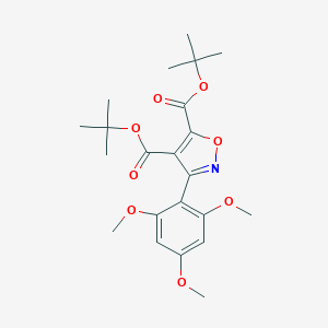 molecular formula C22H29NO8 B289545 Di(tert-butyl) 3-(2,4,6-trimethoxyphenyl)isoxazole-4,5-dicarboxylate 