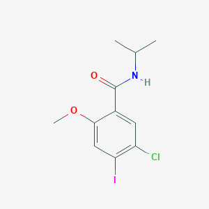 molecular formula C11H13ClINO2 B2895455 5-氯-4-碘-N-异丙基-2-甲氧基苯甲酰胺 CAS No. 1197646-31-3