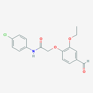 molecular formula C17H16ClNO4 B2895458 N-(4-chlorophenyl)-2-(2-ethoxy-4-formylphenoxy)acetamide CAS No. 247592-70-7