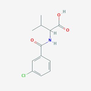 2-[(3-Chlorobenzoyl)amino]-3-methylbutanoic acid