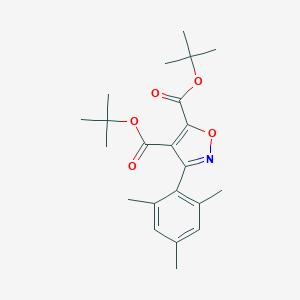molecular formula C22H29NO5 B289547 Di(tert-butyl) 3-mesityl-4,5-isoxazoledicarboxylate 