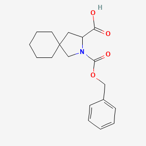 2-Phenylmethoxycarbonyl-2-azaspiro[4.5]decane-3-carboxylic acid