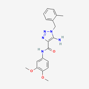 5-amino-N-(3,4-dimethoxyphenyl)-1-(2-methylbenzyl)-1H-1,2,3-triazole-4-carboxamide