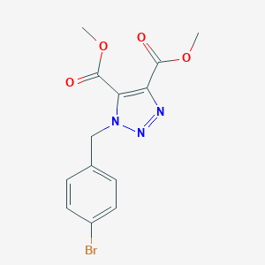 molecular formula C13H12BrN3O4 B289549 dimethyl 1-(4-bromobenzyl)-1H-1,2,3-triazole-4,5-dicarboxylate 