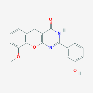 2-(3-hydroxyphenyl)-9-methoxy-3H-chromeno[2,3-d]pyrimidin-4(5H)-one
