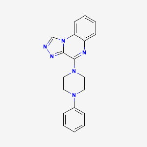 molecular formula C19H18N6 B2895496 4-(4-Phenylpiperazino)[1,2,4]triazolo[4,3-a]quinoxaline CAS No. 337928-75-3