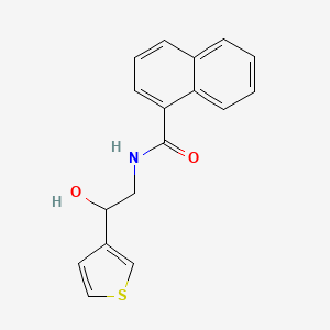 molecular formula C17H15NO2S B2895497 N-(2-羟基-2-(噻吩-3-基)乙基)-1-萘酰胺 CAS No. 1251548-43-2