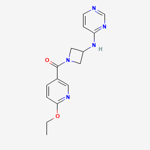 N-[1-(6-ethoxypyridine-3-carbonyl)azetidin-3-yl]pyrimidin-4-amine