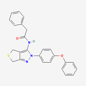 N-(2-(4-phenoxyphenyl)-4,6-dihydro-2H-thieno[3,4-c]pyrazol-3-yl)-2-phenylacetamide