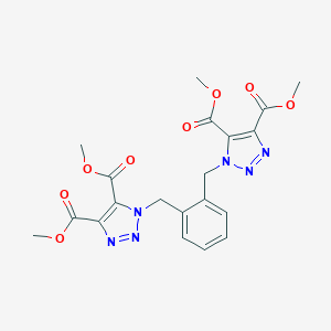 dimethyl 1-(2-{[4,5-bis(methoxycarbonyl)-1H-1,2,3-triazol-1-yl]methyl}benzyl)-1H-1,2,3-triazole-4,5-dicarboxylate