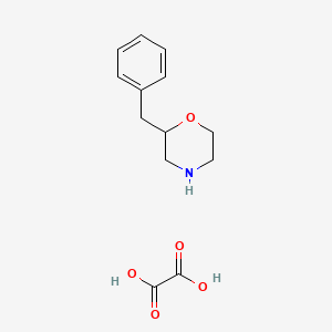 molecular formula C13H17NO5 B2895538 2-苄基吗啉草酸 CAS No. 2034621-74-2