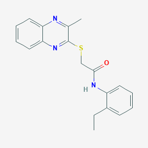 N-(2-ethylphenyl)-2-(3-methylquinoxalin-2-ylthio)acetamide