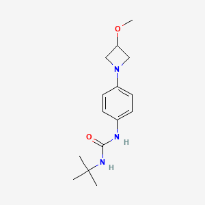 molecular formula C15H23N3O2 B2895548 1-(Tert-butyl)-3-(4-(3-methoxyazetidin-1-yl)phenyl)urea CAS No. 2034446-05-2