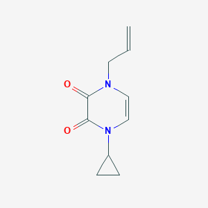 molecular formula C10H12N2O2 B2895573 1-Allyl-4-cyclopropyl-1,4-dihydropyrazine-2,3-dione CAS No. 2310207-25-9