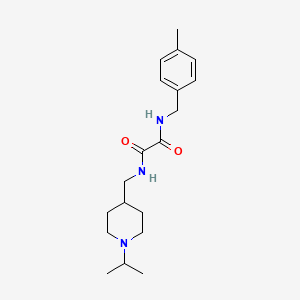 molecular formula C19H29N3O2 B2895576 N1-((1-异丙基哌啶-4-基)甲基)-N2-(4-甲基苄基)草酰胺 CAS No. 946290-98-8