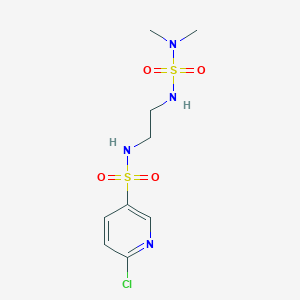 {[2-(6-Chloropyridine-3-sulfonamido)ethyl]sulfamoyl}dimethylamine